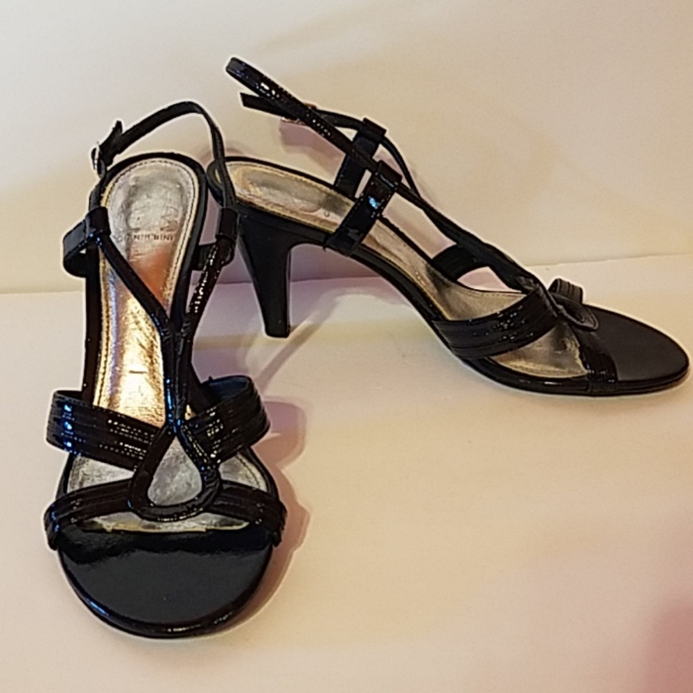 Gianni Bini Black Strappy Heels